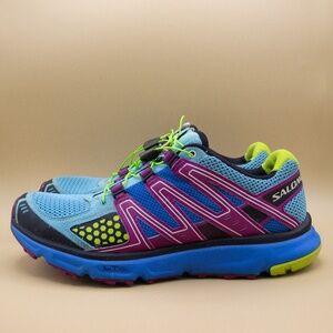 Salomon XR Mission 1 Low Top Blue Hiking Running Shoes 327035 Women's Size 10
